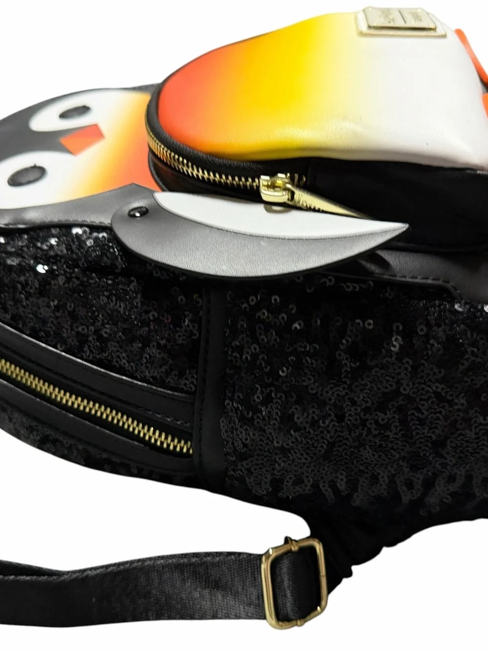 Loungefly SeaWorld Penguin Sequin Mini Backpack Rare